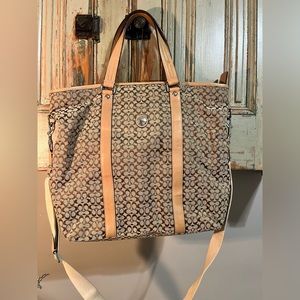 Coach Carry On / Commuter work bag ot diaper bag roomy